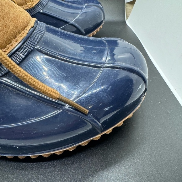 JustFab blue and brown duck boots ~ size 7 - Picture 4 of 7